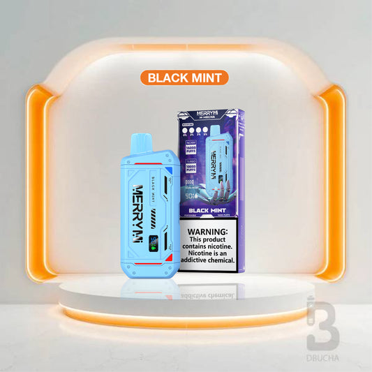 Jednorazówki - E papieros - Polska - MerryMi - M-Mecha - 16K - Black Mint - Najtańsze
