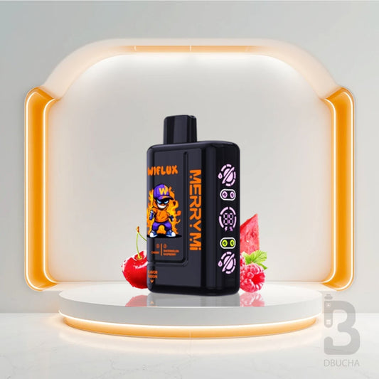 Jednorazówki - E papieros - Polska - MerryMi - Wiflux - 24K - Cherry & Watermelon Raspberry - Najtańsze