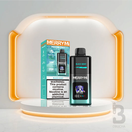 Jednorazówki - E papieros - Polska - MerryMi - Mecha Pro - 35K - Black Mint - Najtańsze